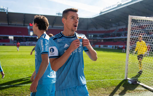 Djurgårdens Haris Radetinac jublar