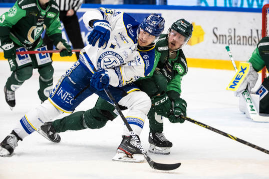 Leksands Jon Knuts och Färjestads Jacob de la Rose