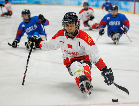 A handout photo made available by the Olympic Information