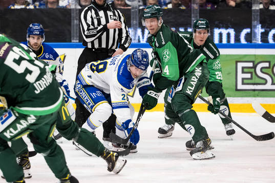Leksands Justin Kloos Färjestads Victor Ejdsell