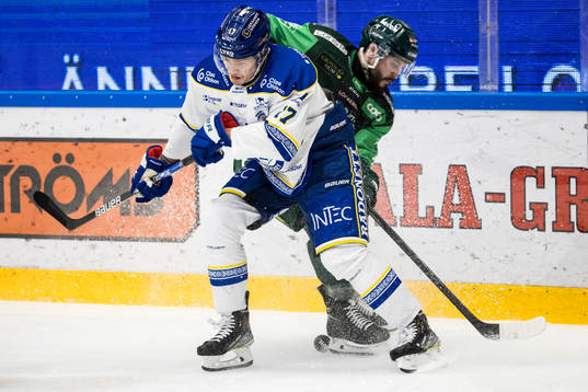 Leksands Linus Andersson och Färjestads Theodor Lennström