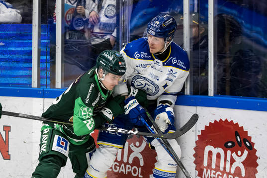 Färjestads Martin Johansson och Leksands Carter Ashton