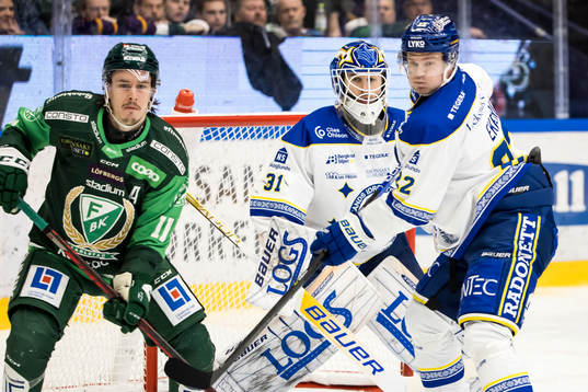 Färjestads Joakim Nygård och Leksands Tobias Ekberg