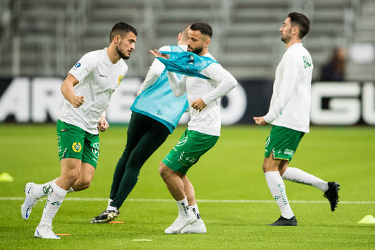 Hammarbys Astrit Selmani, Mohanad Jeahze och Nahir Besara