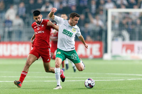IFK Norrköpings Kristoffer Khazeni och Hammarbys Jeppe