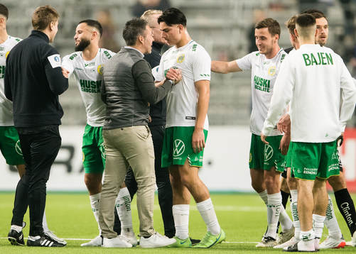 Hammarbys tränare Martí Cifuentes jublar