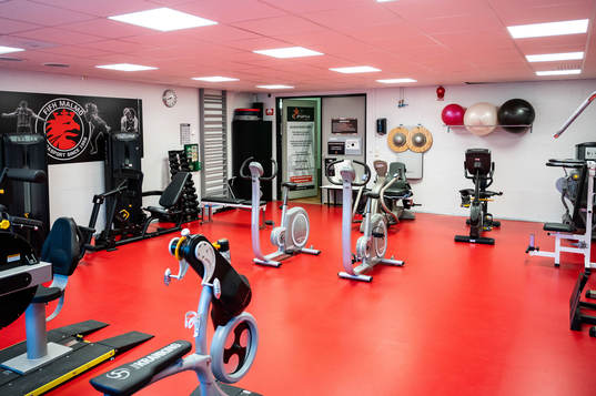Interiör vy över ett gym i FIFH-hallen