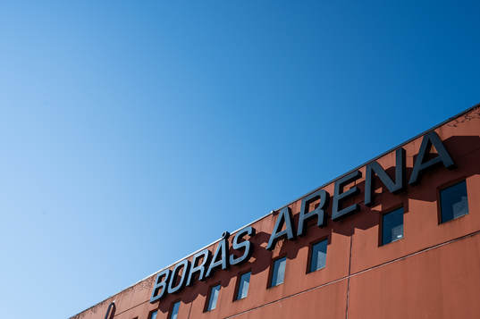 Detaljbild utanför Borås arena