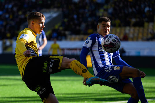 Elfsborgs Jacob Ondrejka och IFK Göteborgs Alexander Jallow