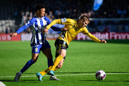 IFK Göteborgs Tobias Sana och Elfsborgs Jacob Ondrejka