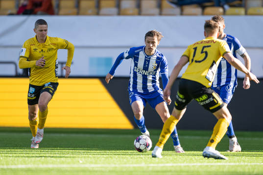 Elfsborgs André Ibsen Rømer och IFK Göteborgs Simon Thern