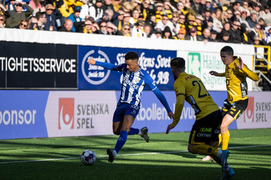 IFK Göteborgs Tobias Sana och Elfsborgs André Ibsen Rømer
