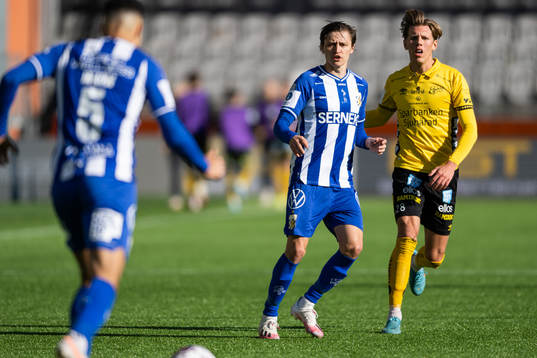 IFK Göteborgs Simon Thern och Elfsborgs Noah Söderberg