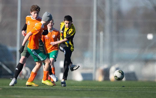 i matchen för U13 mellan IFK Hässleholm och Wä IF i
