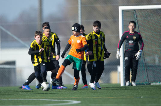 IFK Hässleholms Emir Dibrani  i matchen för U13 mellan