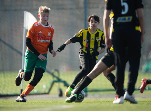 i matchen för U13 mellan IFK Hässleholm och Wä IF i