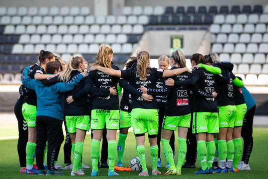 Kristianstad samlade innan fotbollsmatchen i Svenska Cupen