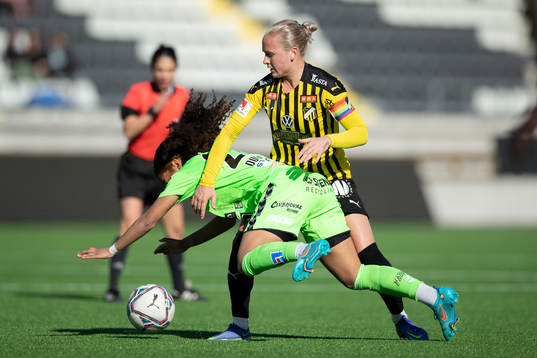 Häckens Filippa Curmark och Kristianstads Evelina Duljan