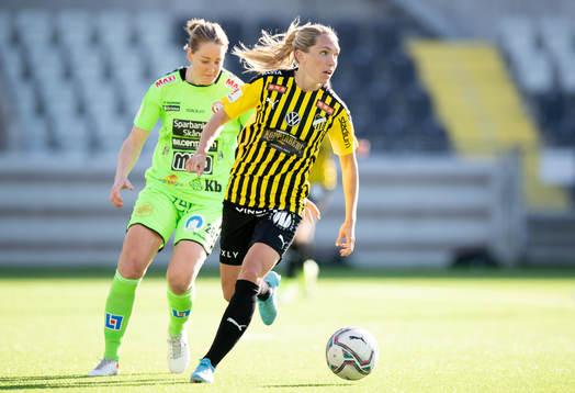 Kristianstads Mia Carlsson och Häckens Elin Rubensson