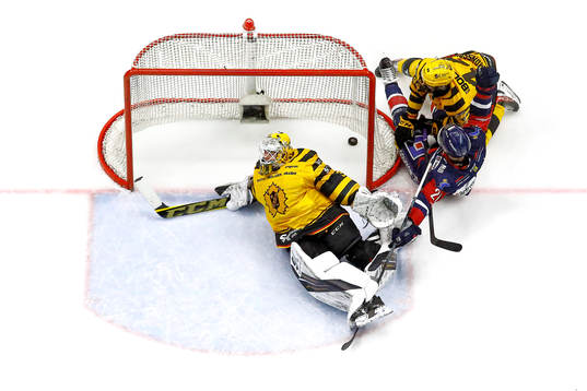 Linköpings Christoffer Ehn jublar och gör mål 3-0 förbi