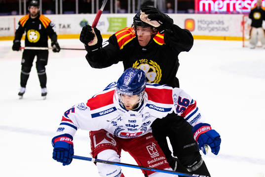 Brynäs Tomi Sallinen och Oskarshamns Robin Norell