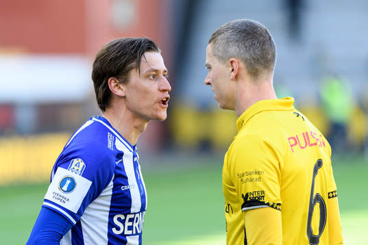 IFK Göteborgs Simon Thern och Elfsborgs André Ibsen