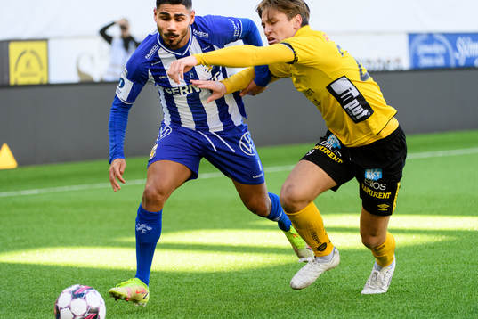 IFK Göteborgs Hosam Aiesh och Elfsborgs Oliver Zandén