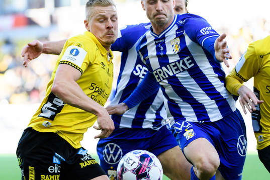 Elfsborgs Per Frick och IFK Göteborgs Calle Johansson