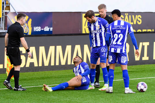 IFK Göteborgs Hosam Aiesh har ont