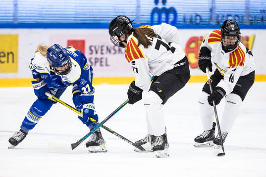 Leksands Katerina Bukolska och  Brynäs Sofia Ljung och