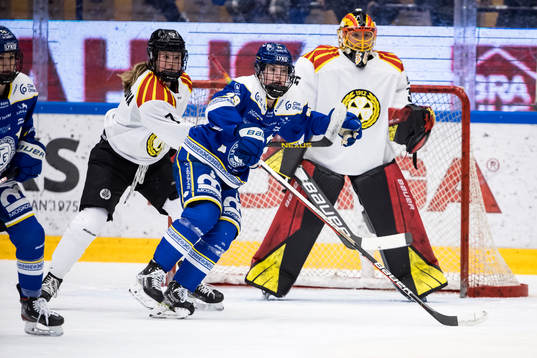 Brynäs Samantha Kolowratova och Leksands Lindsey Agnew
