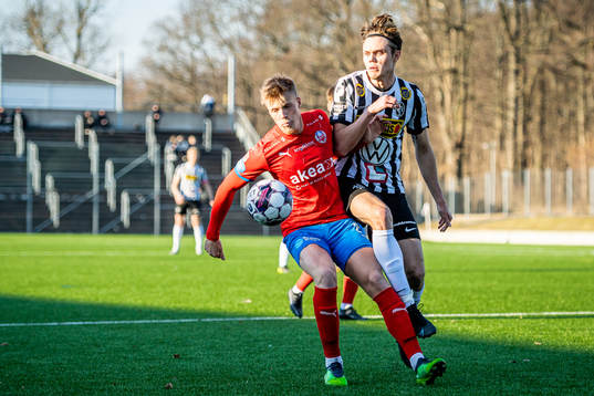 Helsingborgs Emil Hellman och Landskronas Albin Linnér