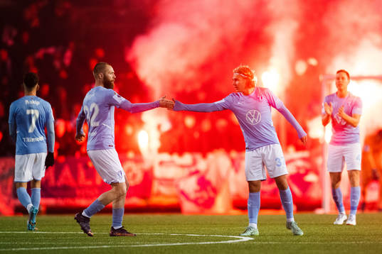 Malmö FFs Sebastian Nanasi jublar