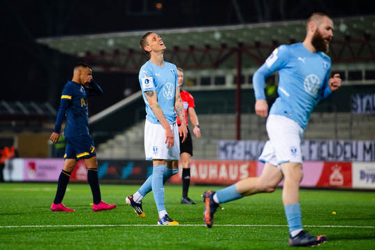 Malmö FFs Sören Rieks deppar