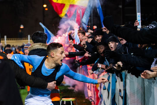 Malmö FFs Veljko Birmancevic jublar
