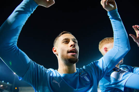 Malmö FFs Veljko Birmancevic jublar