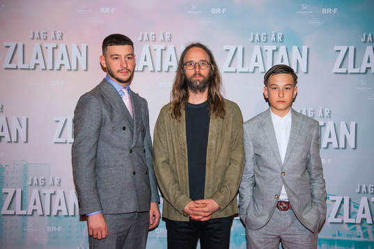 Granit Rushiti, regissören Jens Sjögren och Dominic