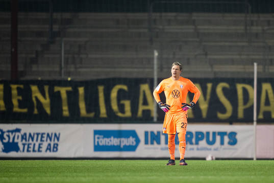 Malmö FFs målvakt Johan Dahlin