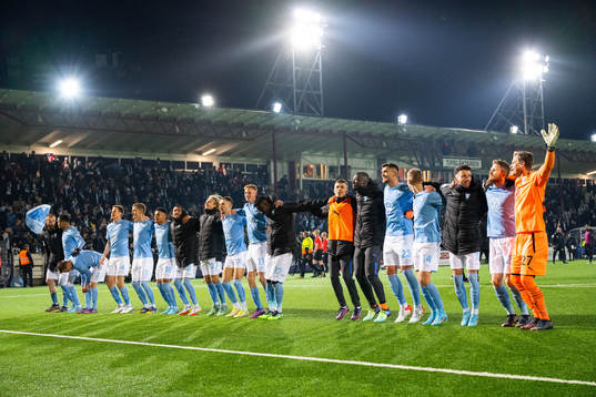 Malmö FFs spelare jublar