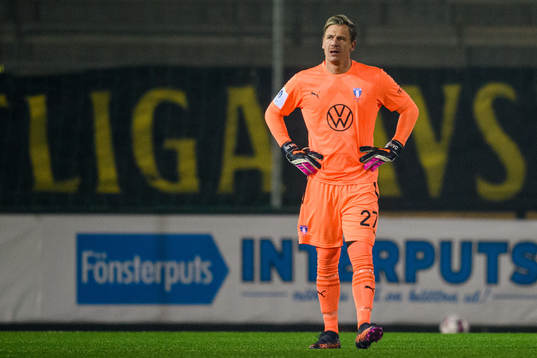 Malmö FFs målvakt Johan Dahlin
