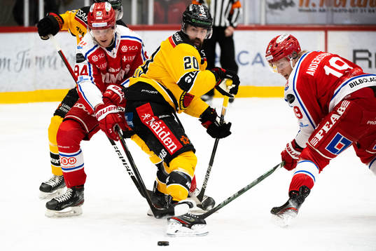 Timrås Sebastian Hartmann och Erik Andersson och Luleås