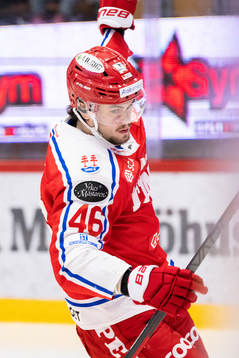 Timrås Pontus Åberg jublar