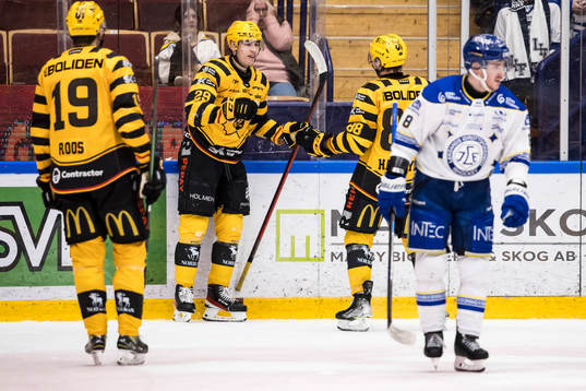 Skellefteås Albin Sundsvik jubel