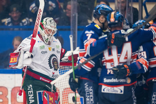Frölundas målvakt Niklas Rubin deppar