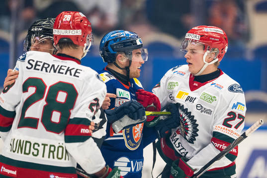 Växjös Glenn Gustafsson och Frölundas Teodor Niederbach
