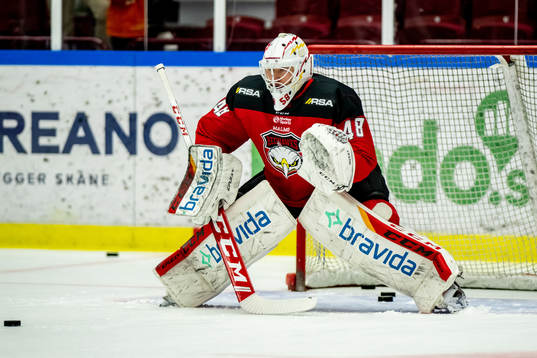 Malmö Redhawks målvakt Anton Svensson