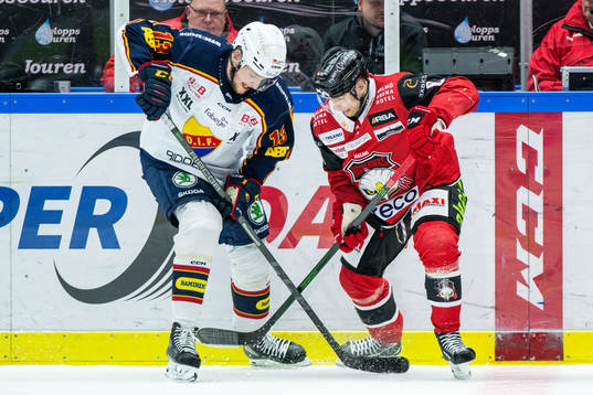 Djurgårdens Rasmus Bengtsson och Malmö Redhawks Johan