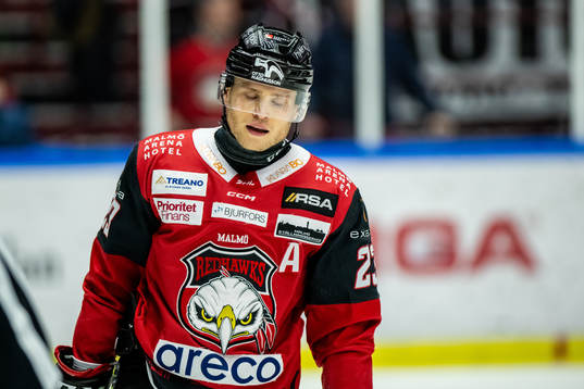 Malmö Redhawks Christoffer Forsberg deppar