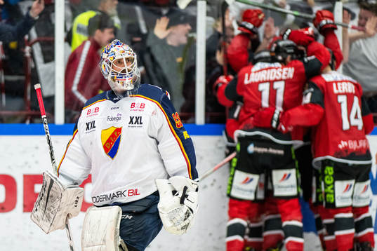 Djurgårdens målvakt Alexander Salak deppar