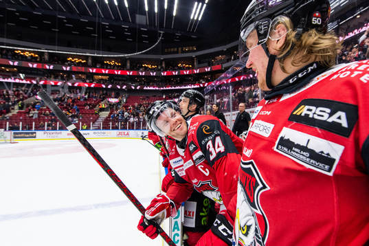 Malmö Redhawks Carl Söderberg och Malmö Redhawks Marcus